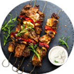 Yoghurt Chicken Kebab 